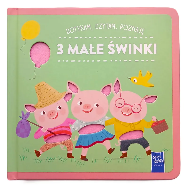 3 małe świnki. Książka sensoryczna Dotykam, czytam, poznaję