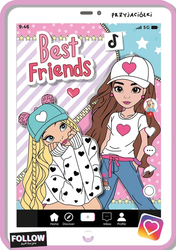 Best friends. Kolorowanka z wykrojnika, Katarzyna Maćkowiak