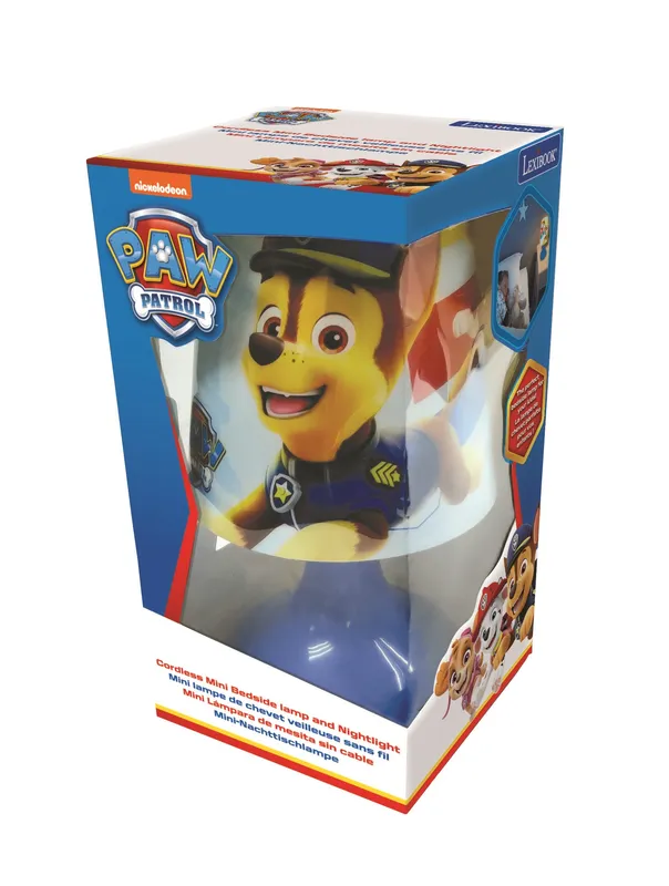 Bezprzewodowa lampka nocna Psi Patrol MLT10PA, Lexibook, LED dla dzieci