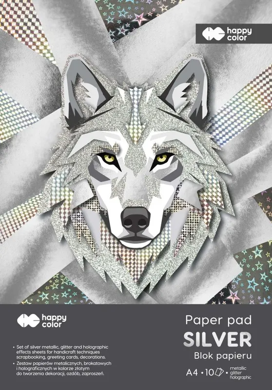 Blok Hobby Silver A4 150-230g. 10ark. Happy Color
