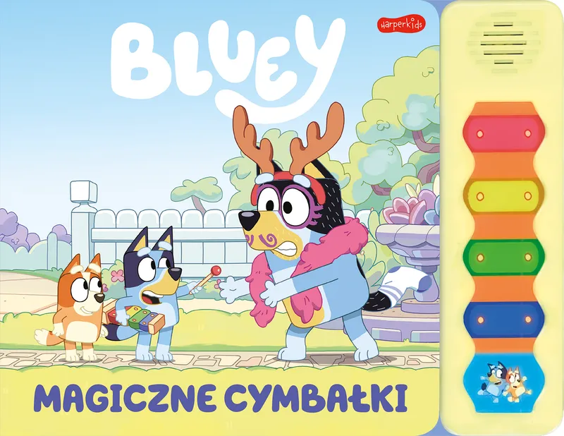 Bluey Magiczne cymbałki, książeczka z dźwiękami HarperKids