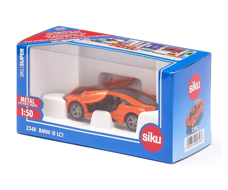 BMW i8 LCI Siku Super S2348, model 1:50 z metalu