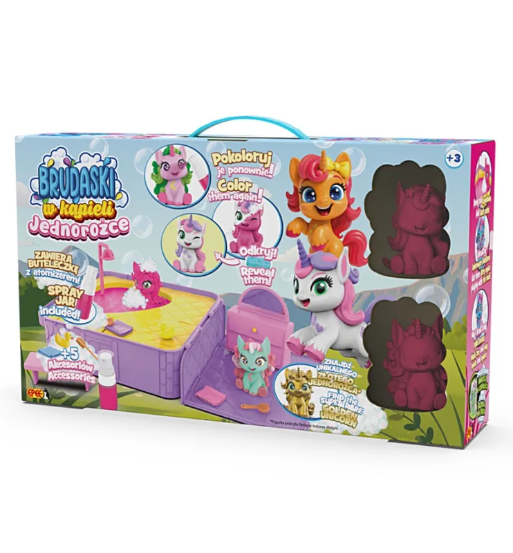 Brudaski w kąpieli Jednorożce zestaw jacuzzi 2 figurki +akcesoria EP60656
