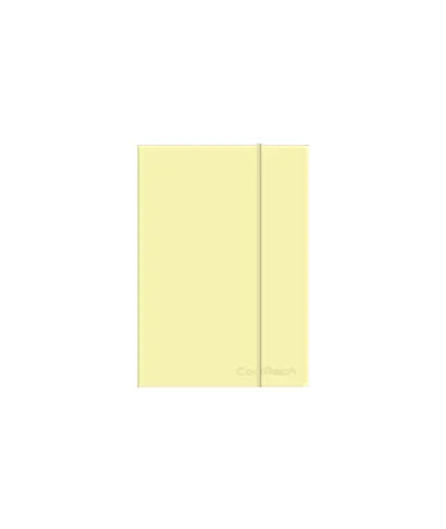 Brulion A5 80k linia z gumką Coolpack pastel powder yellow