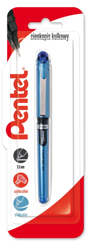 Cienkopis kulkowy 0,5 mm EnerGel BLN15 niebieski 1 szt.