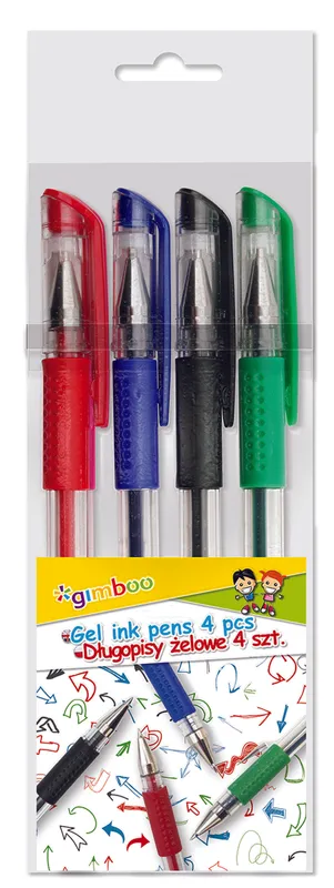 Długopis żelowy Gimboo Classic 0,5 mm, 4 kolory