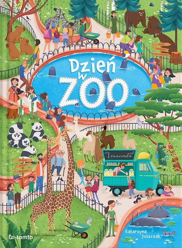 Dzień w ZOO, Katarzyna Juszczak, książka wyszukiwanka