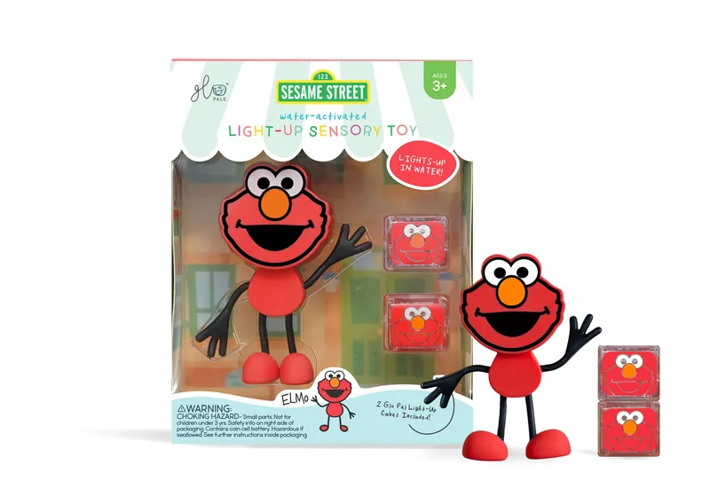 Elmo Glo Pals Ulica Sezamkowa, kostki sensoryczne w wodzie