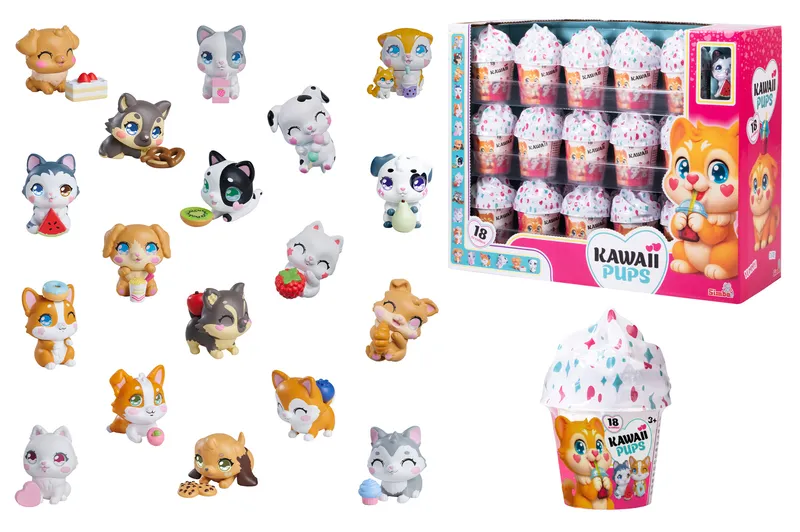 Figurka Kawaii Pups piesek 1 szt. mix wzorów, SIMBA