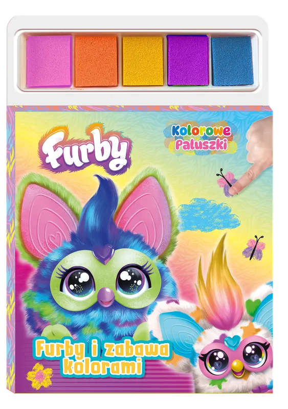 Furby i zabawa kolorami. Kolorowe Paluszki, książka aktywizująca