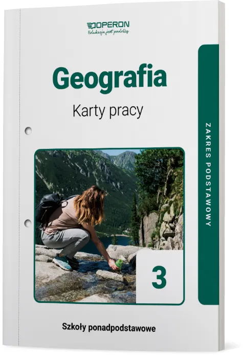 Geografia, karty pracy ucznia 3, liceum i technikum, zakres podstawowy