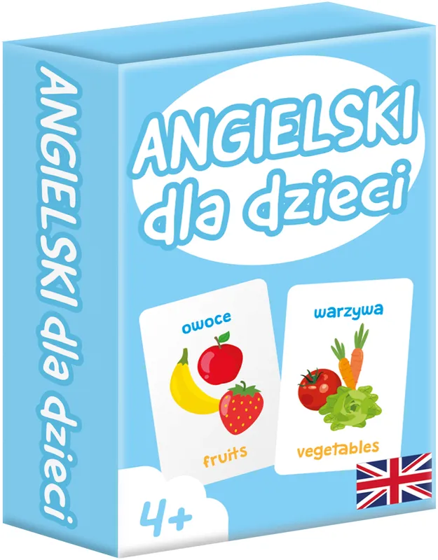 Gra Angielski dla Dzieci mini niebieskie 4+, Kangur, edukacyjna