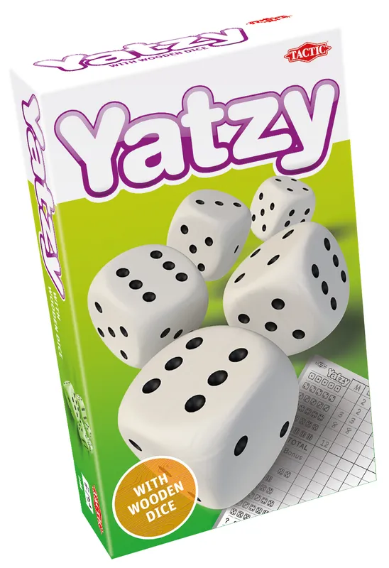 Gra w kości drewniane Yatzy, klasyczna gra towarzyska Tactic