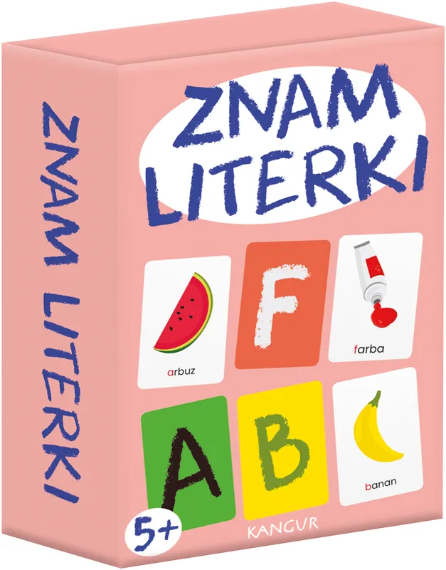 Gra Znam Literki mini karty edukacyjne Kangur