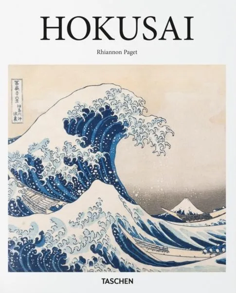 Hokusai wer. angielska, Rhiannon Paget. Album sztuki Taschen, seria Basic