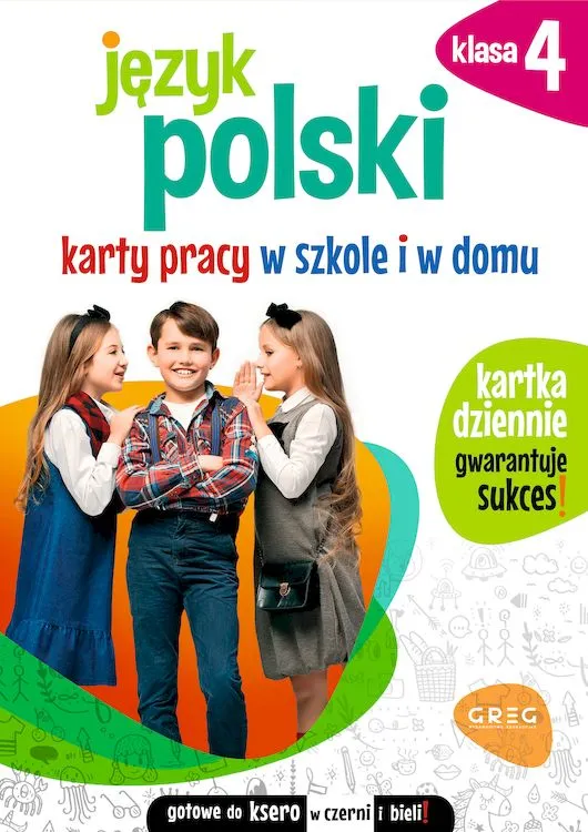 Język polski. Karty pracy w szkole i w domu, klasa 4, Greg