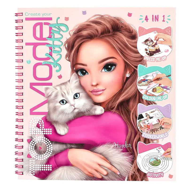 Kolorowanka Top Model Kitty z naklejkami 14213A