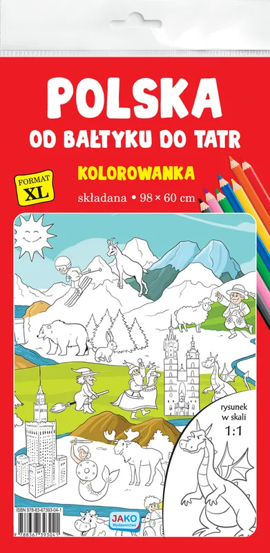 Kolorowanka XL Polska Od Bałtyku do Tatr