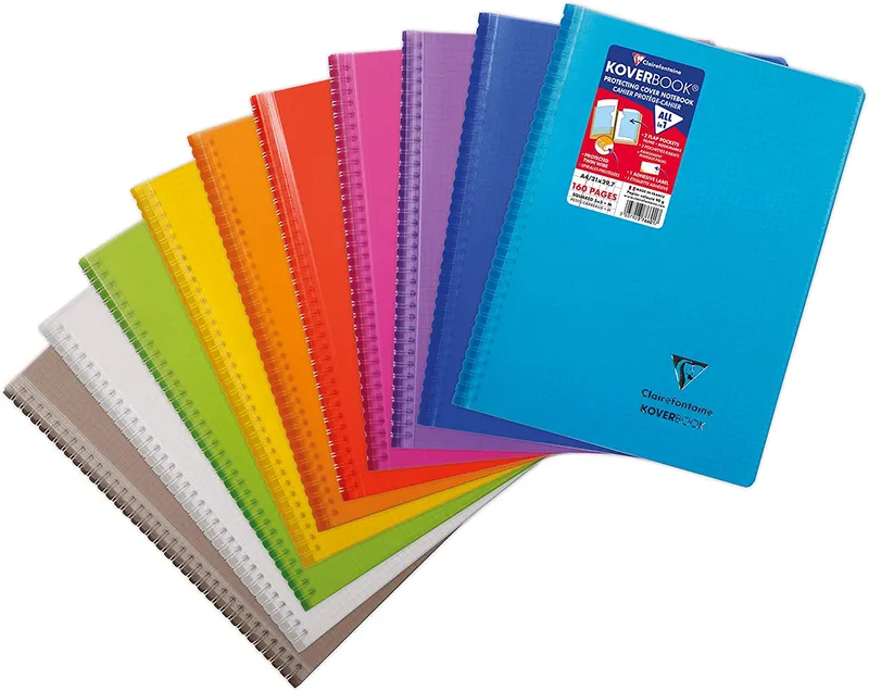 Kołozeszyt KoverBook A4, 80K, w linię