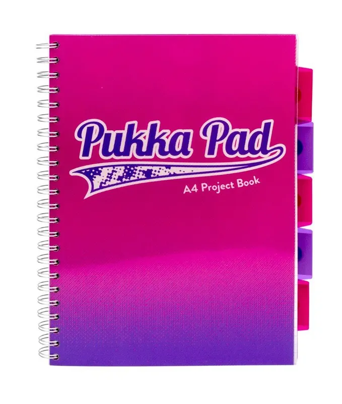 Kołozeszyt Pukka Pad A4 Fusion Project Book różowy