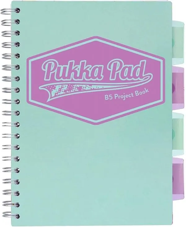 Kołozeszyt Pukka Pad B5 Project Book Pastel, morski