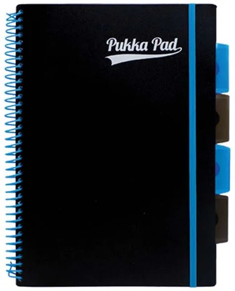 Kołozeszyt Pukka Pad B5 Project Book PP Neon, czarno-niebieski