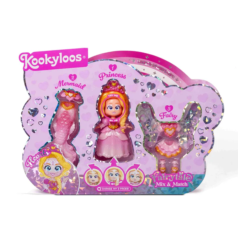 Kookyloos Fairytale Mix and Match Hearts, lalka