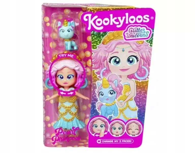 Kookyloos Glitter Unicorns, laleczka z jednorożcem