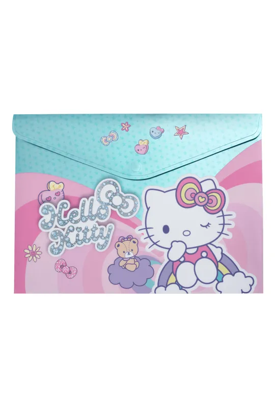 Koperta na dokumenty A4 PP Hello Kitty pink wzór 2