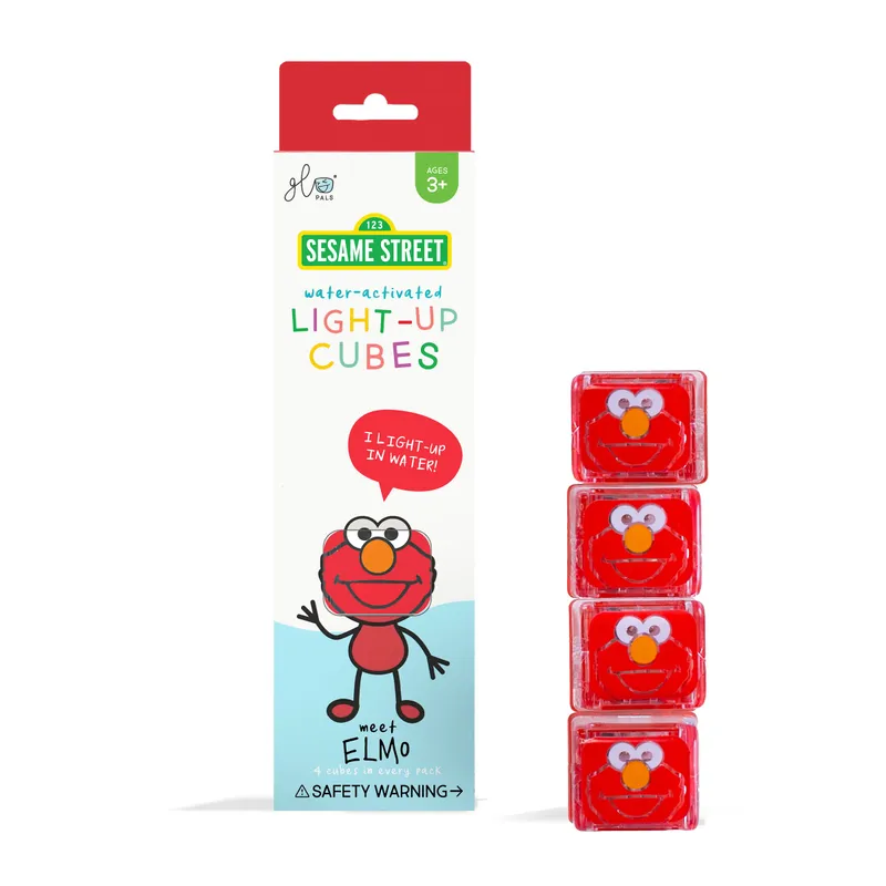 Kostki sensoryczne świecące w wodzie Elmo Glo Pals