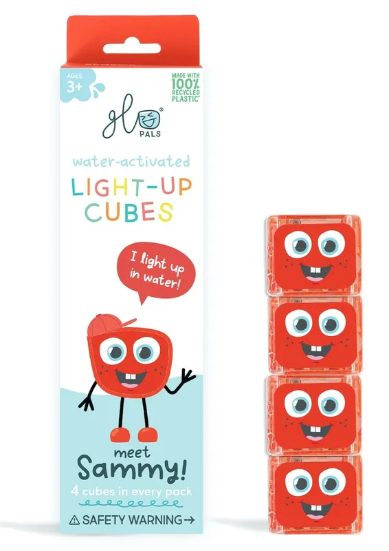 Kostki sensoryczne świecące w wodzie Sammy Glo Pals