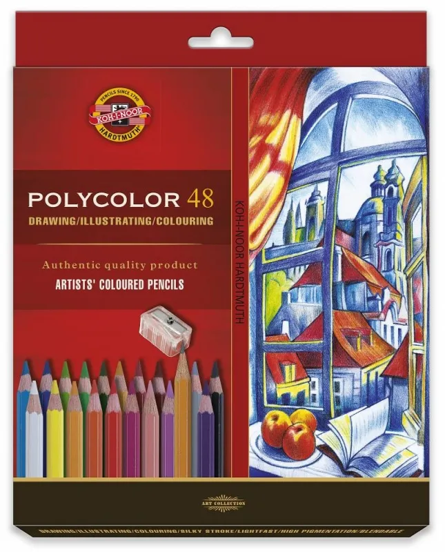 Kredki Polycolor Koh-I-Noor 3836, 48 kolorów