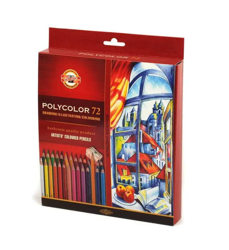 Kredki Polycolor Koh-I-Noor 3837, 72 kolory