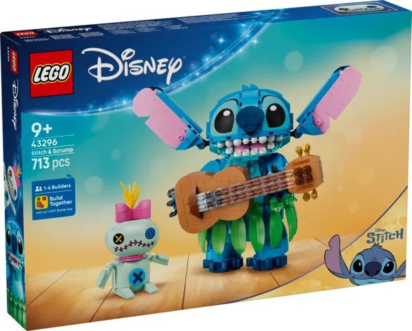 LEGO Disney Classic Stitch i Strupka 43296, 713 elementów