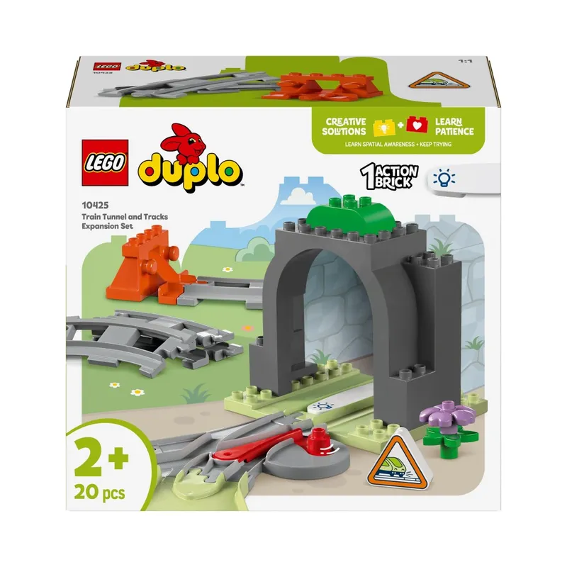 LEGO Duplo Town Tunel i tory kolejowe 10425, zestaw rozszerzający