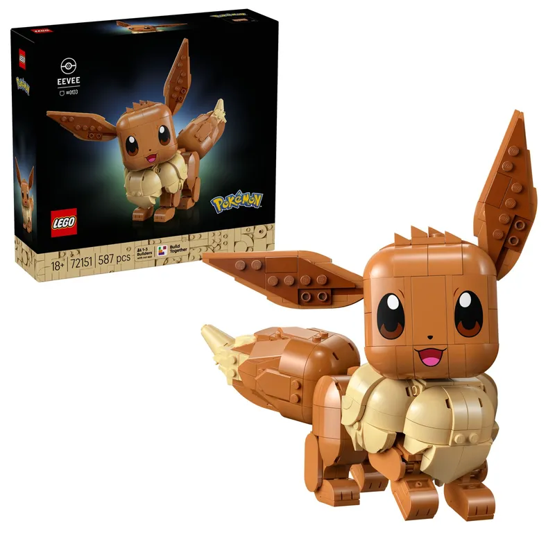 LEGO Pokémon Eevee 72151, ruchoma figurka kolekcjonerska