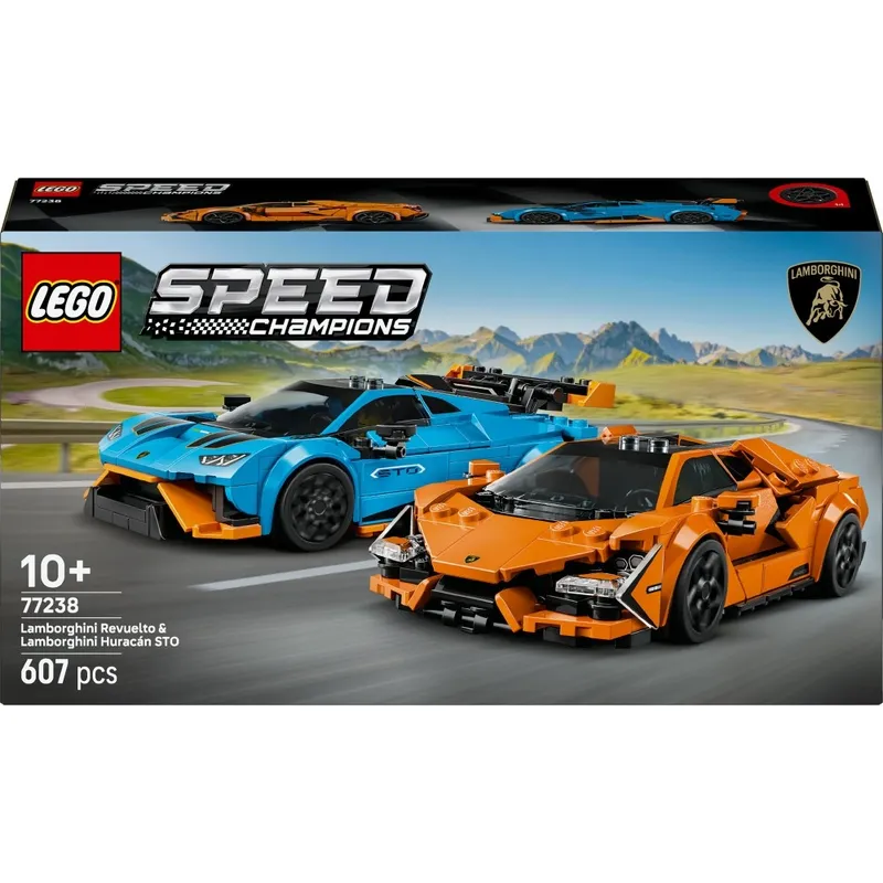 LEGO Speed Champions, Lamborghini Revuelto i Huracán, klocki 77238