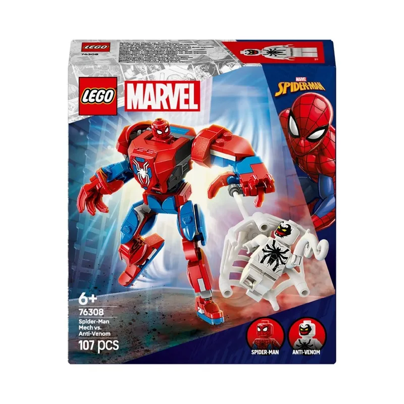 LEGO Super Heroes Mech Spider-Mana kontra Anti-Venom 76308