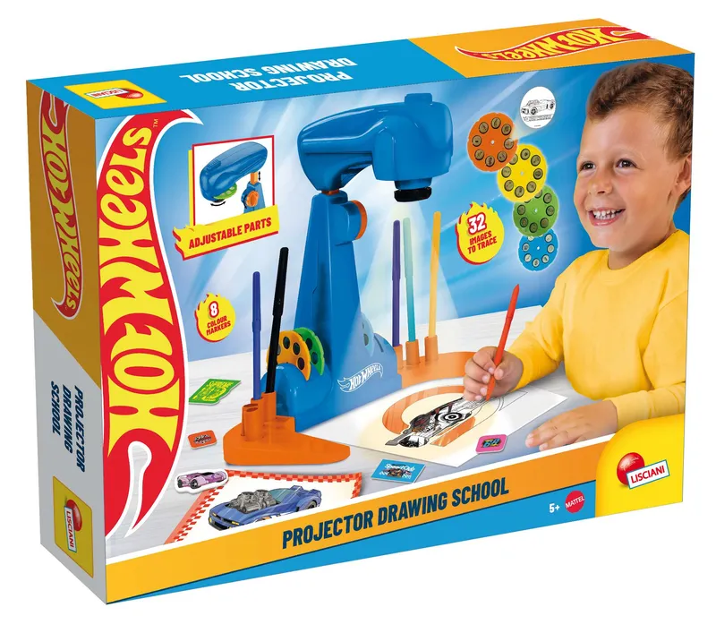 Lisciani Hot Wheels Szkoła Rysowania z Projektorem