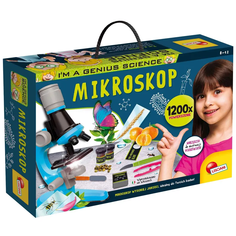 Lisciani I'm a Genius Mikroskop 304, zestaw edukacyjny dla dzieci
