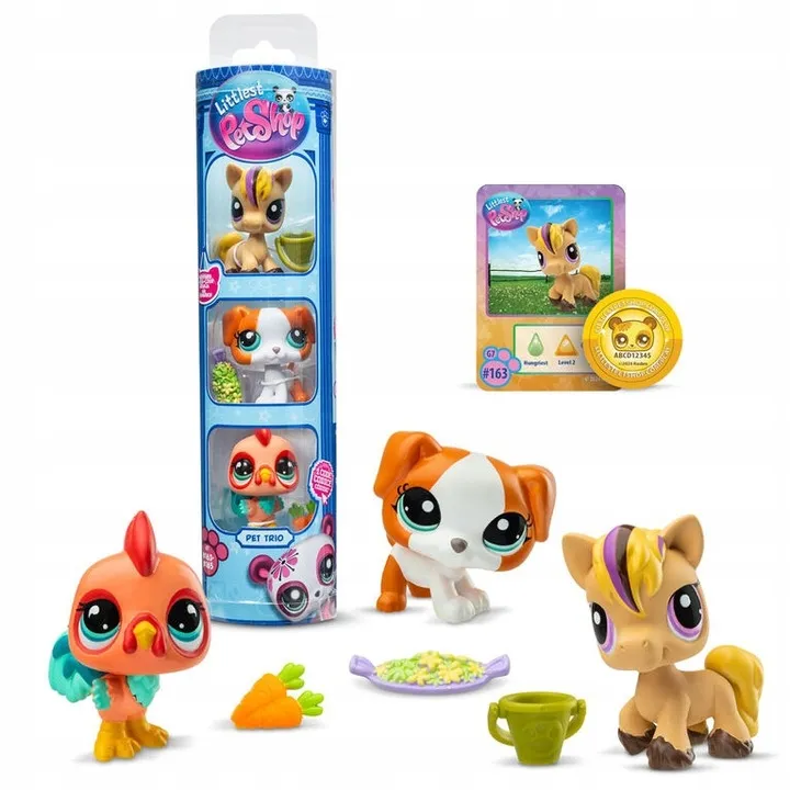 Littlest Pet Shop Tuba, zestaw 3 figurek zwierzątek