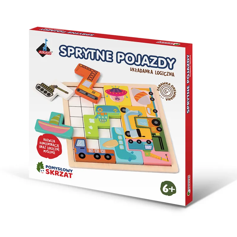 Logiczna układanka Pojazdy ASKATO