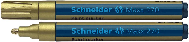 Marker olejowy Schneider Maxx 270 okrągły złoty