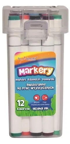 Markery Bambino do prac artystycznych, 12 kolorów