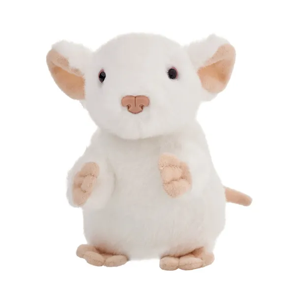 Maskotka ZOO Mysz biała 13cm Beppe