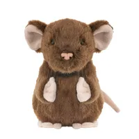 Maskotka ZOO Mysz brązowa 13cm - Beppe, pluszak
