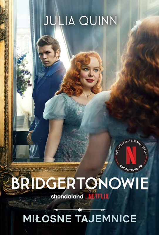 Miłosne tajemnice. Bridgertonowie, okładka filmowa, Julia Quinn