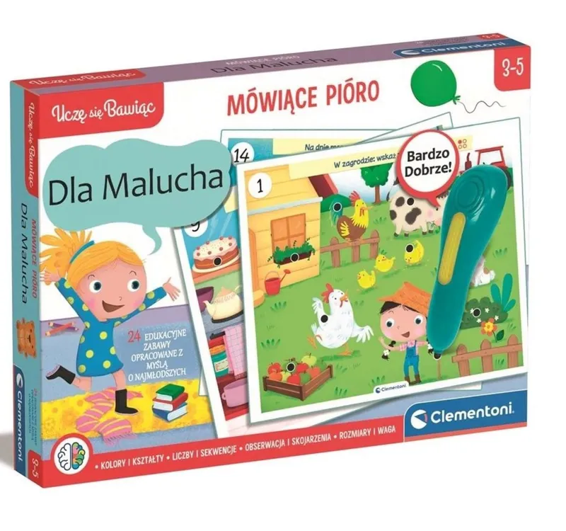 Mówiące Pióro dla malucha 50944, zabawka edukacyjna Clementoni