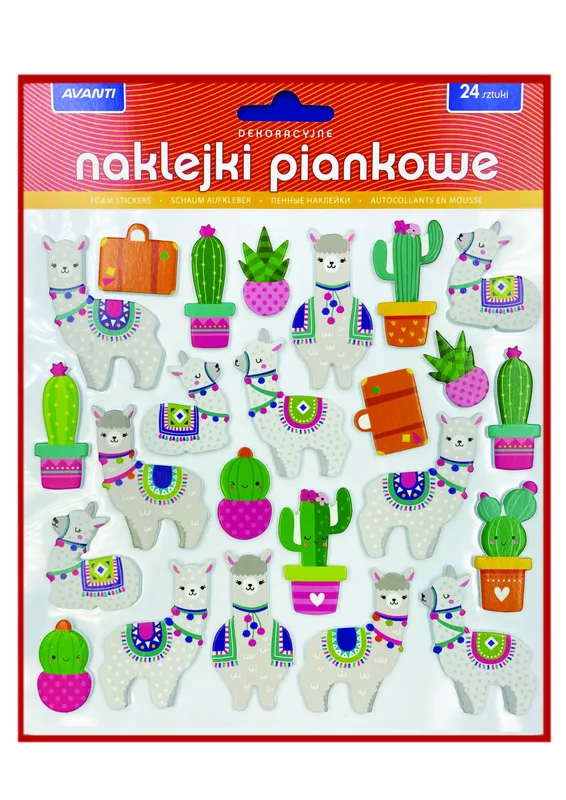 Naklejki piankowe całoroczne V3, arkusz AVANTI