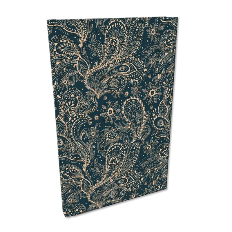 Notes A5 kratka Soft Touch Paisley Beż-Denim, notatnik EV-Corp